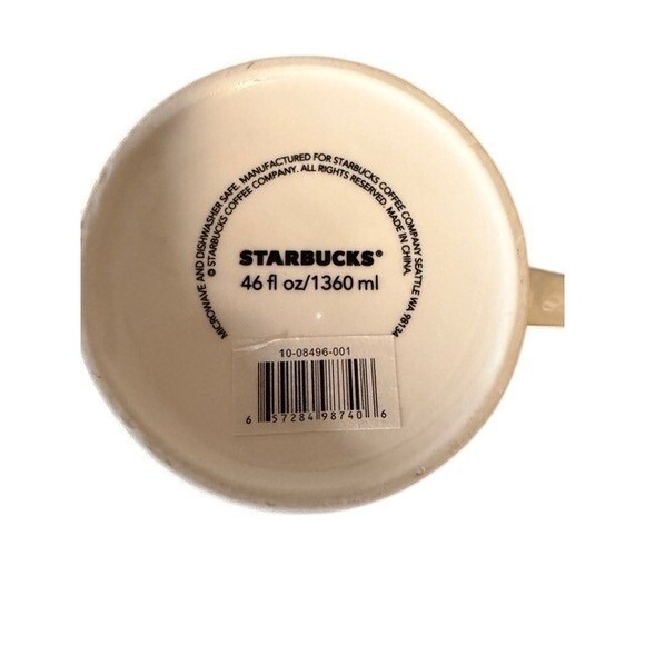 Starbucks Logo 46 Oz. Ceramic Coffee Mug Siren Mermaid Large - Picture 3 of 4